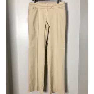 White House Black Market Beige Crop Leg Trouser 6R